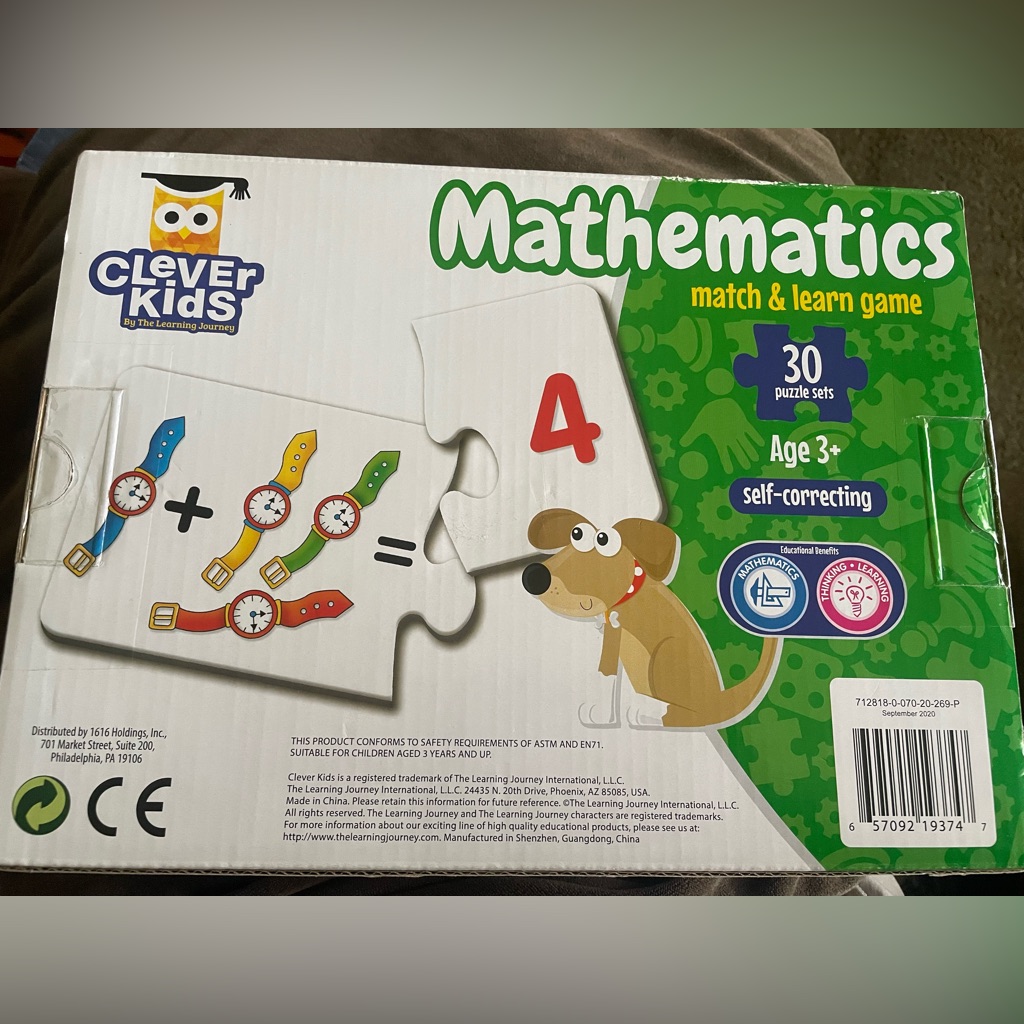 Mathematic Match&Learn Game